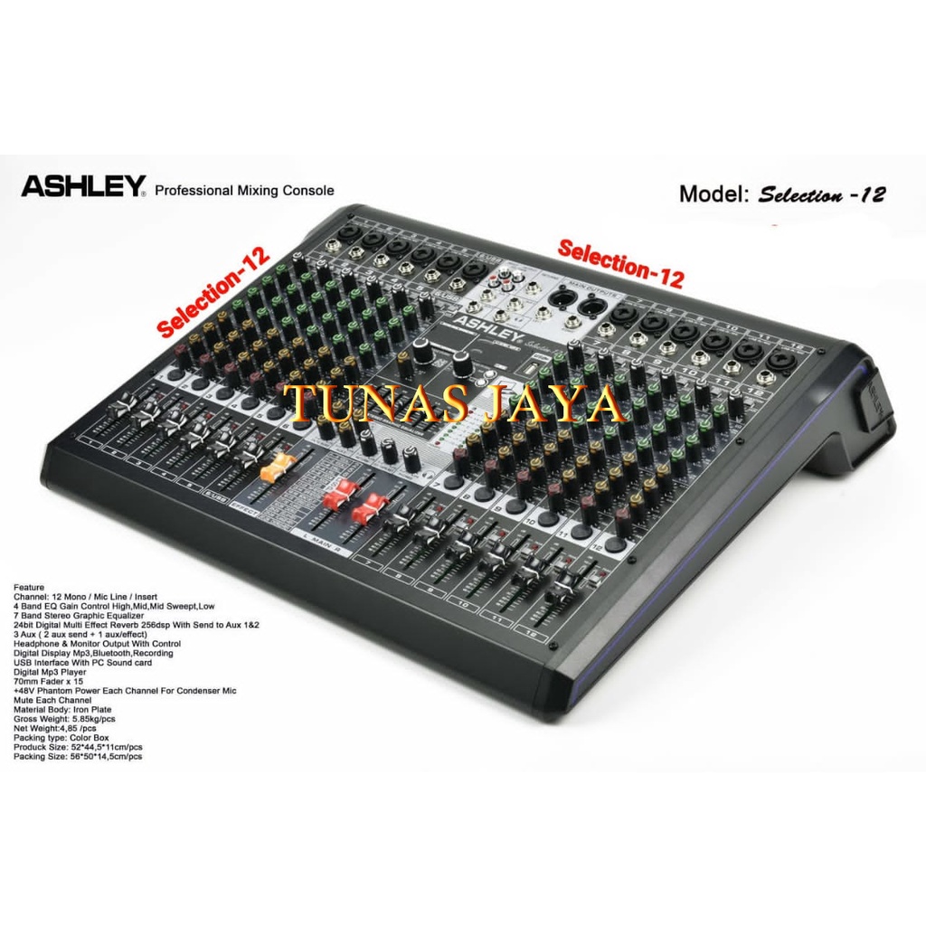 MIXER ASHLEY SELECTION12 ASHLEY SELECTION 12 ORIGINAL MIXER ASHLEY 12 CHANNEL  SELECTION12