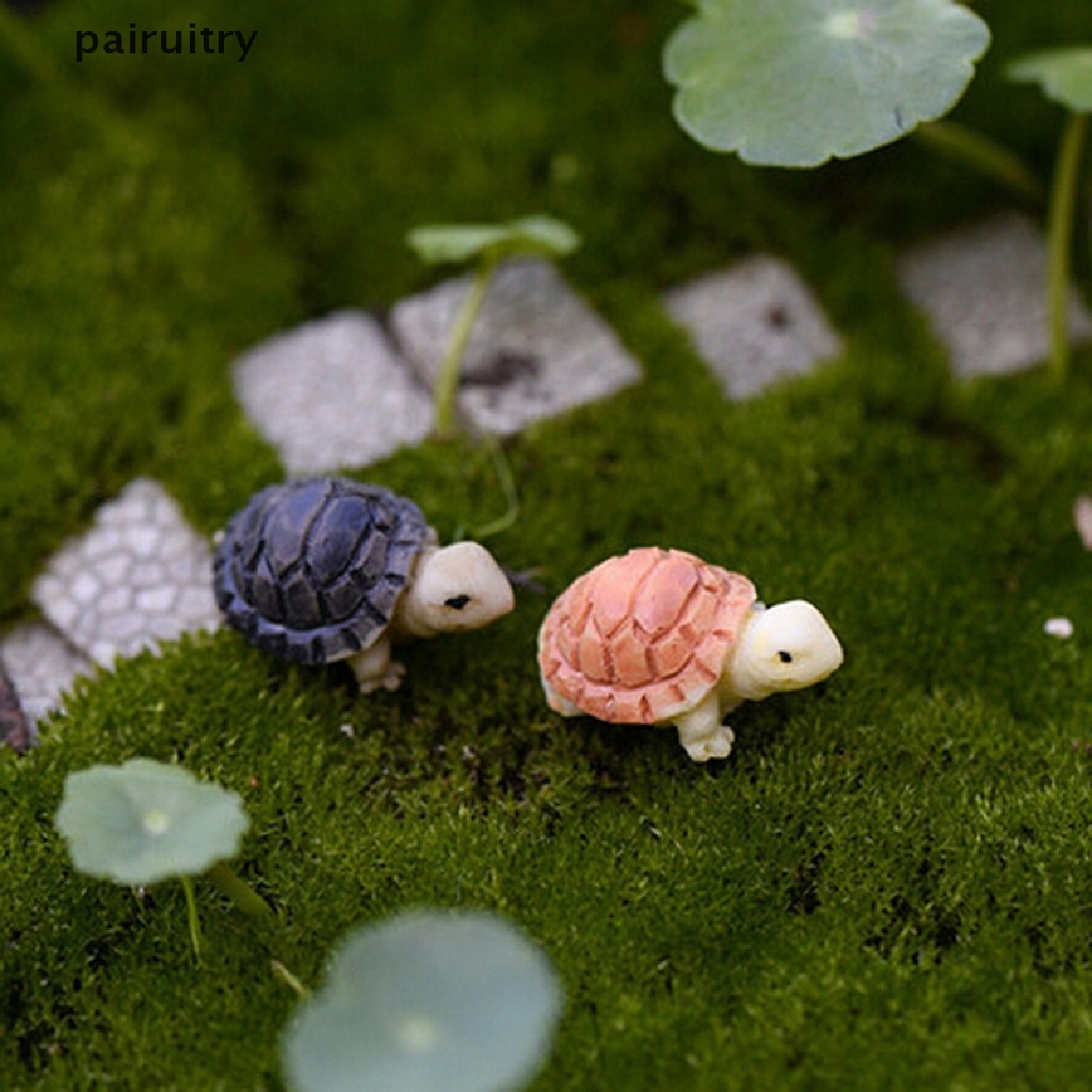 Prt 2pcs Miniatur Kurakura Untuk Dekorasi Taman Minifairy Gardenrumah Boneka DIY PRT