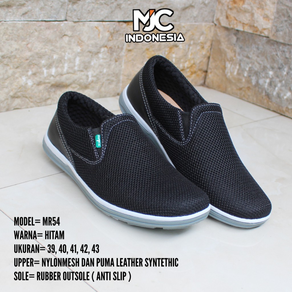 COD SEPATU PRIA CASUAL SLIP ON ORIGINAL TERLARIS MJC INDONESIA MR54A