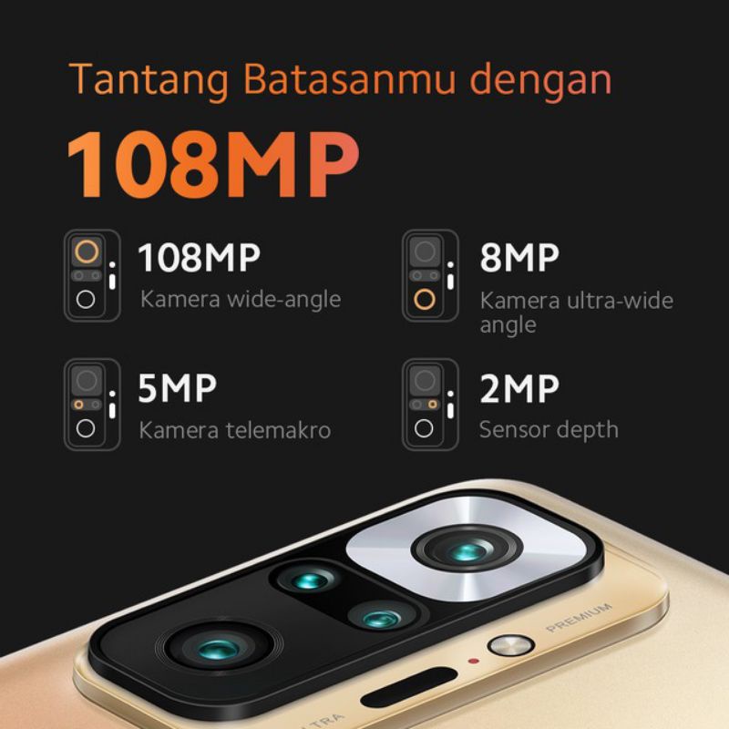 HP Baru Xiaomi Redmi Note 10 Pro AMOLED NFC 8/128 Ram 8GB Rom 128GB - TAM New Original Garansi Resmi - Super 6.67