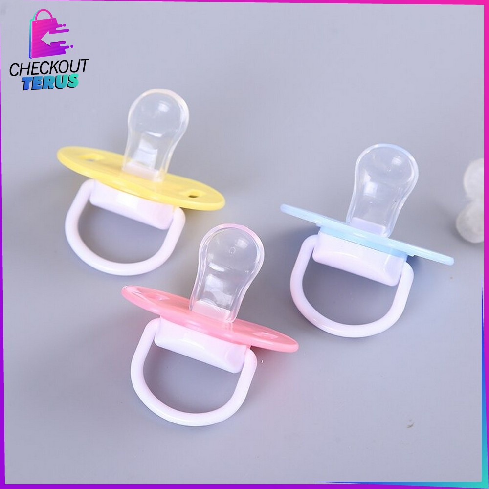 CT C46 Empeng Bayi Bentuk Bulat Dan Datar Baby Pacifier Kompeng Bayi Food Grade Dot Bayi Lucu Kompeng Grade