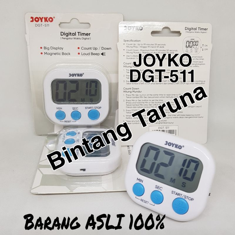 Digital Kitchen Timer JOYKO Timer Dapur JOYKO Pengukur waktu JOYKO Timer Digital