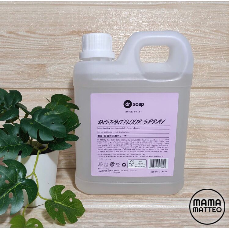 DR SOAP Instant Floor Spray 1L / Mauve / Vacuum / Robot Cleaner / BANDUNG