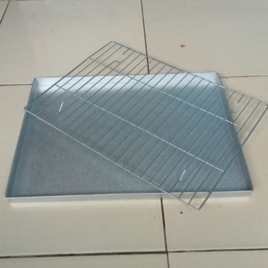 cooling rack serbaguna peniris minya 1 set sama nampan uk 40x30cm