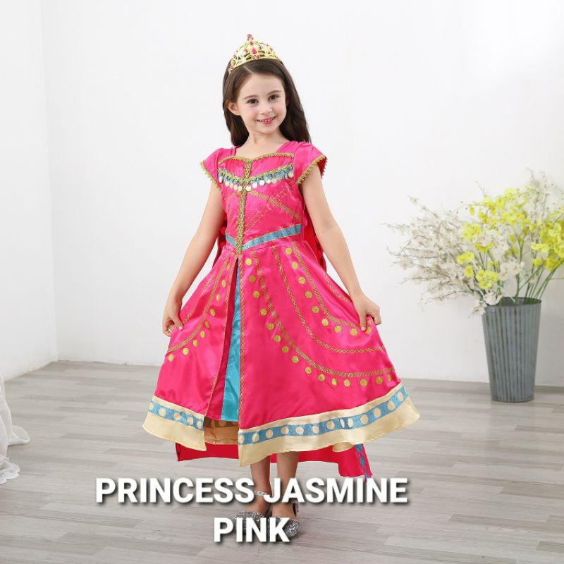 8100034 PRINCESS JASMINE DRESS / GAUN PRINCESS ALLADIN ANAK / DRESS INDIA ANAK IMPORT / KOSTUM ANAK