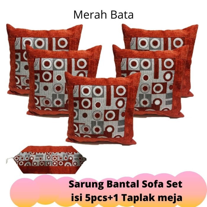 Rc Sarung Bantal Sofa Motif Minimalis Berbagai Warna