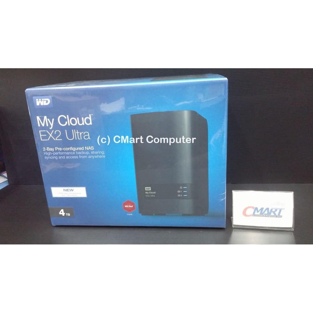 WD My Cloud EX2 Ultra 4TB Personal Cloud Storage - HDD / HD / Hardisk