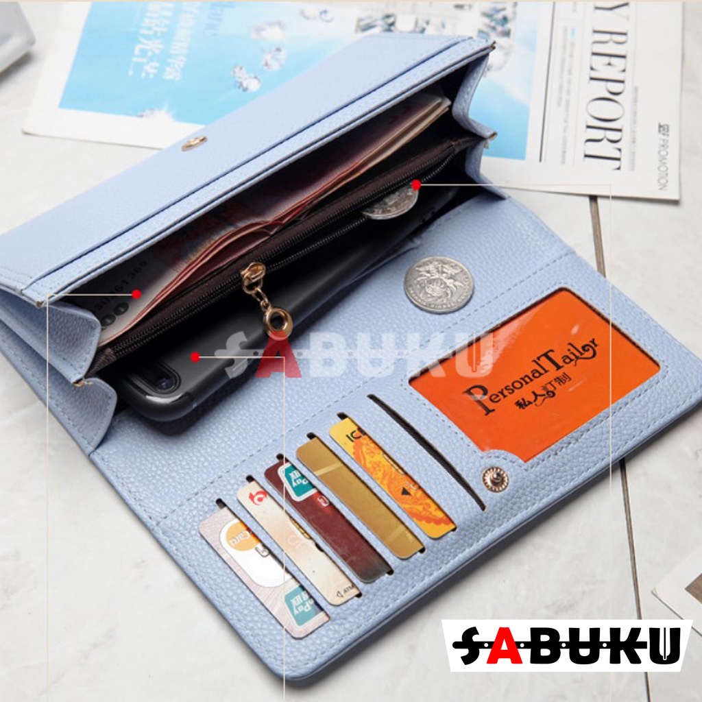 Dompet Wanita Panjang Hp  Fashion  Korea Haseyo Women Long Wallet - 089