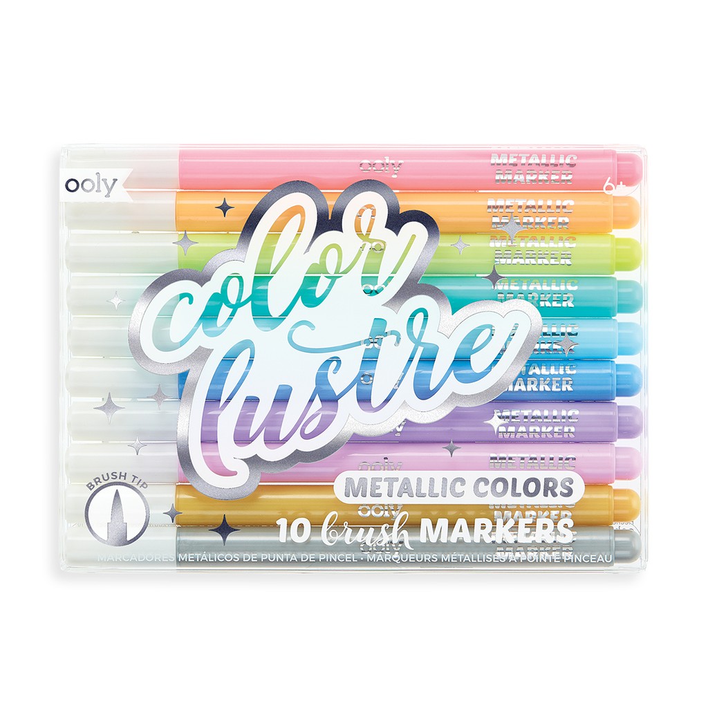 

Miniapolis Ooly - Color Lustre Metallic Brush Markers (set of 10)