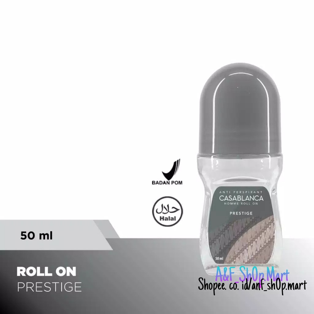 CASABLANCA DEODORAN ROLL ON SILVER PRESTIGE 50 ml