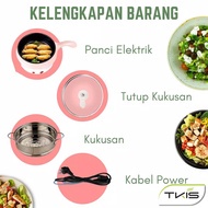 Panci Elektrik Multifungsi Electric Fry Pan Panci Listrik Lapis Keramik Free sarangan