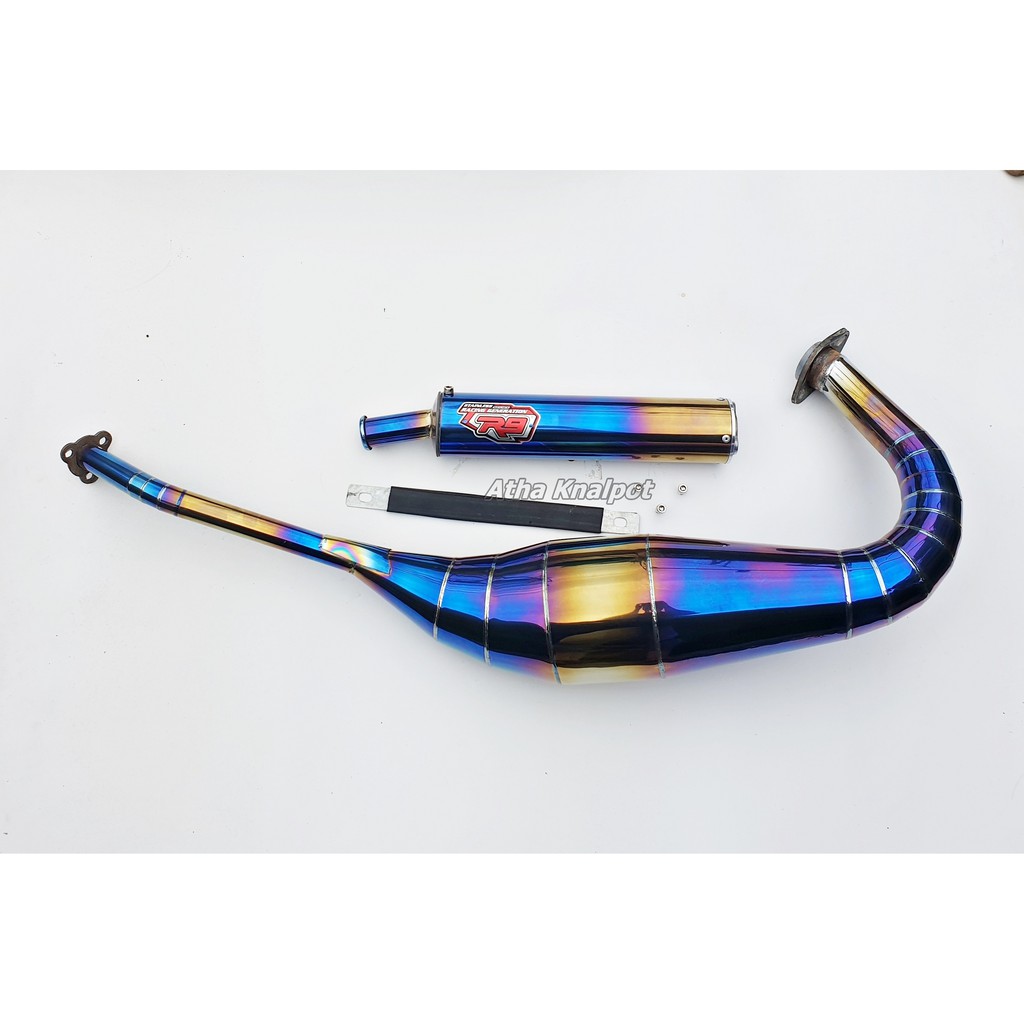 Knalpot R9 Ninja R RR SS 2tak Bluemoon Stainless