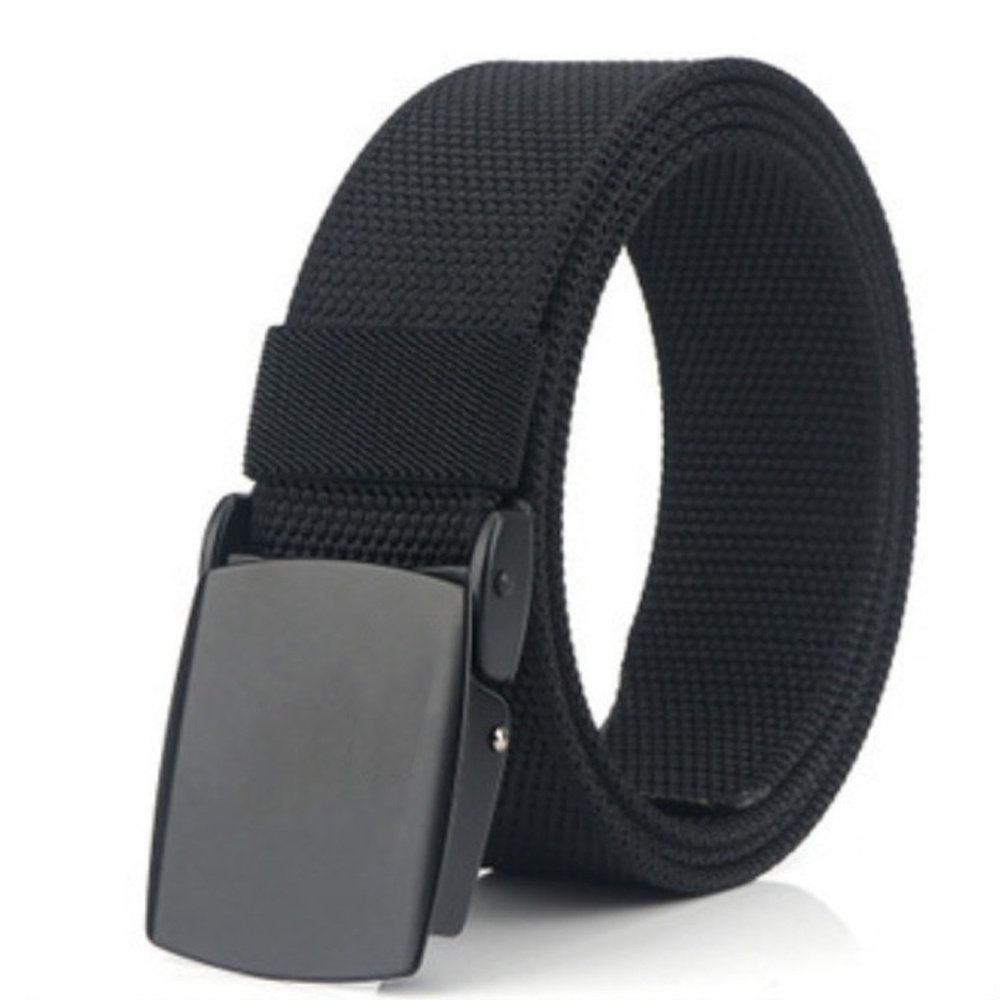 SHOPEE 6.6 SUPER SALE!! Ikat Pinggang Pria Canvas Kain Nylon Men Belt Nylon Canvas Anti Metal Detector - YH008 panjang 110-120cm