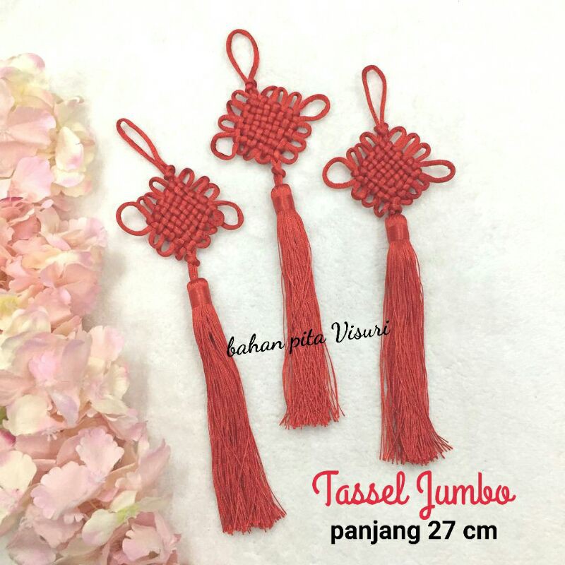 Tassel Anyam Jumbo (tassle benang rumbai) CNY imlek