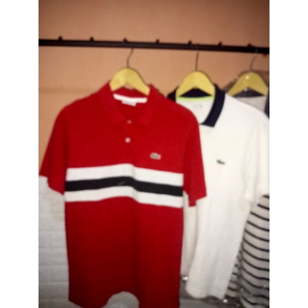 polo Lacoste Abang putih cantik