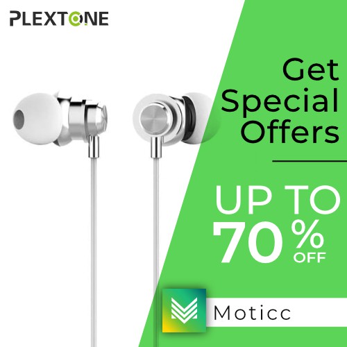 PLEXTONE X56M Digital Earphone Stereo Headphones Metal Headset Mic