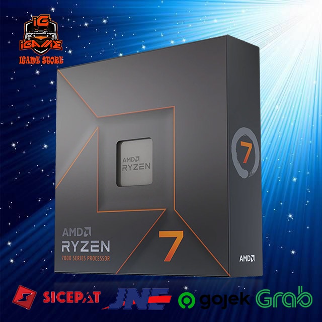 PROCESSOR AMD RYZEN 7 7700X AM5 ZEN 4 8 CORE 16 THREAD 5.4 GHZ 105W NAMPOLL GAN