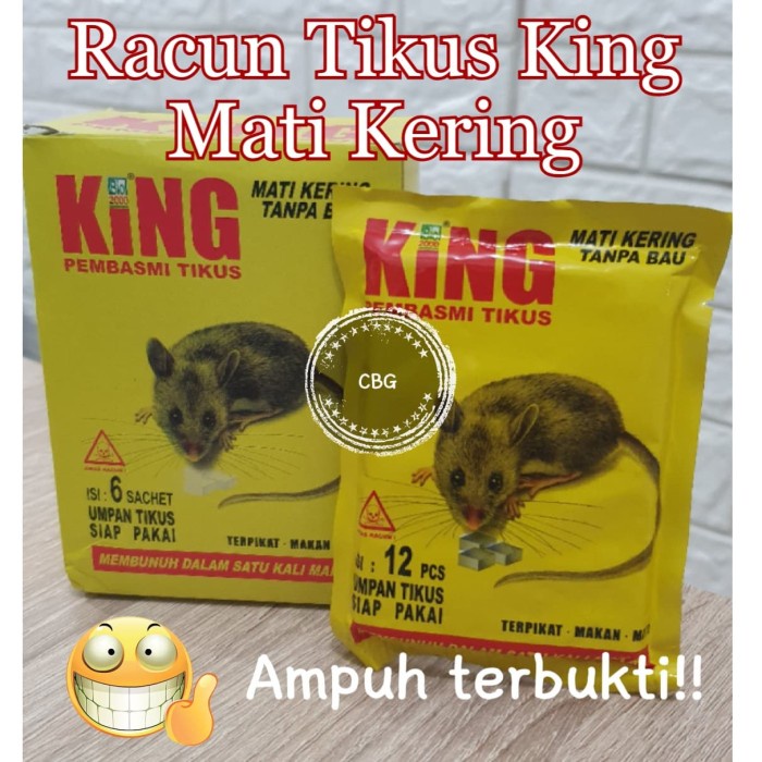 RACUN TIKUS KING PEMBASMI TIKUS MATI KERING bio 2000 bio2000