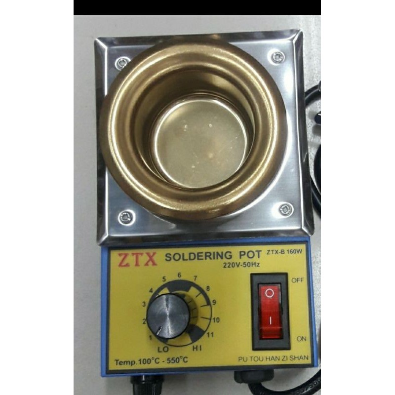 soldering pot kecil merek ZTX 160watt alat untuk memasak / melebur kan timah