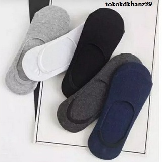 Kaos Kaki Pria Men Cowok Mini Pendek 1 Pasang Bawah Mata Kaki Semata Kaki Non-slip Anti Selip Invisible sock hidden sock Renda Ankle Olahraga Sport Nyaman Sekolah Kantor Kasual Jalanan Fashion Basic Dasar Polyester Bernapas