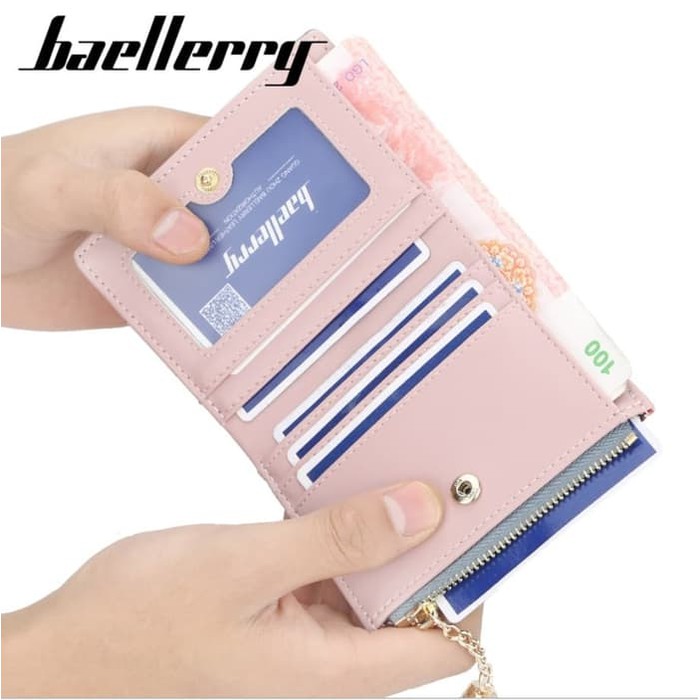 Baellerry Dompet Lipat Wanita Import Murah High Quality DR020