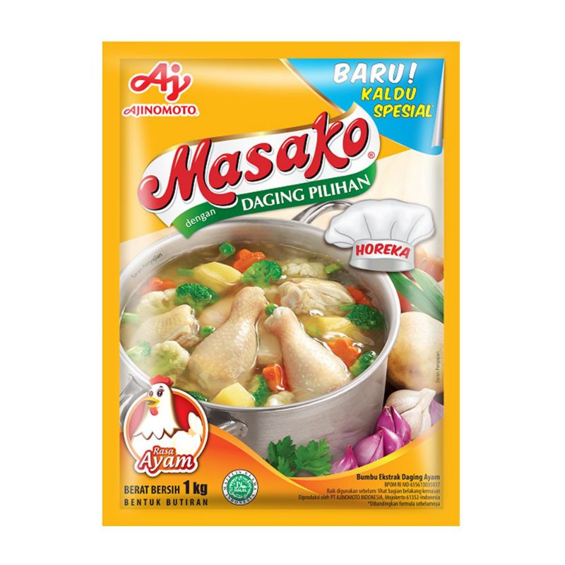 

Masako sapi/ayam kemasan 1kg