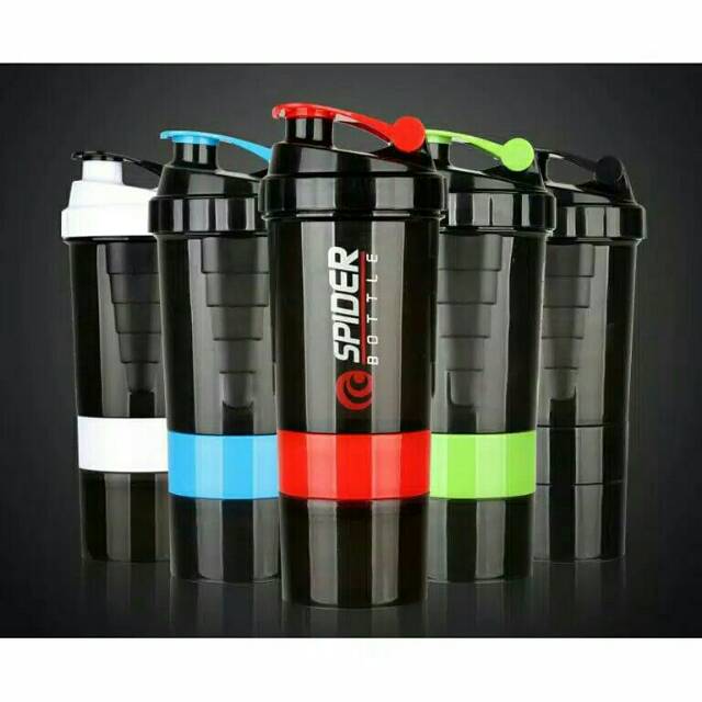 Botol Minum Shaker Spider Fitness Gym Botle Shaker Spider 600 Ml