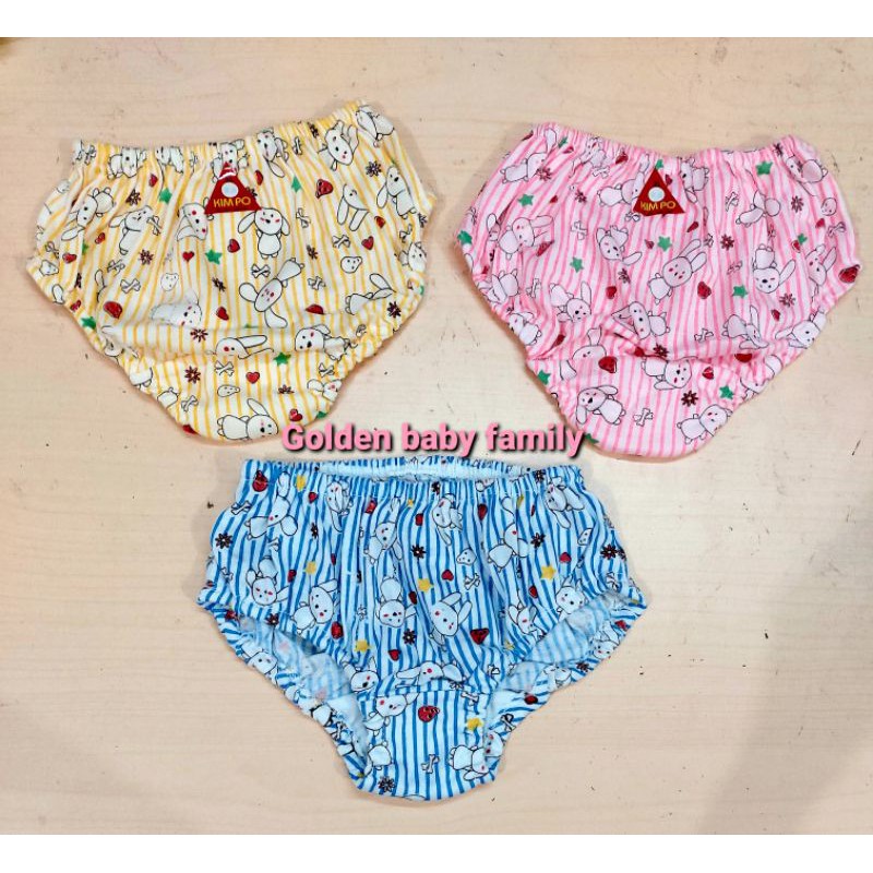 6 Pcs CD Kimpo anak cewek print kelinci Cotton