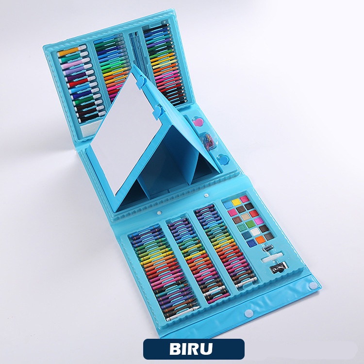 ART SET 208 PCS CRAYON SPIDOL ANAK KADO GIFT UNIK PESTA ANAK ULTAH KID SETS