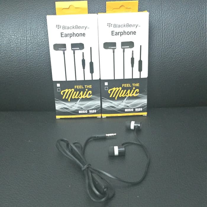 Headset Earphone Handsfree Original BlackBerry Extrabass Sound GR-12