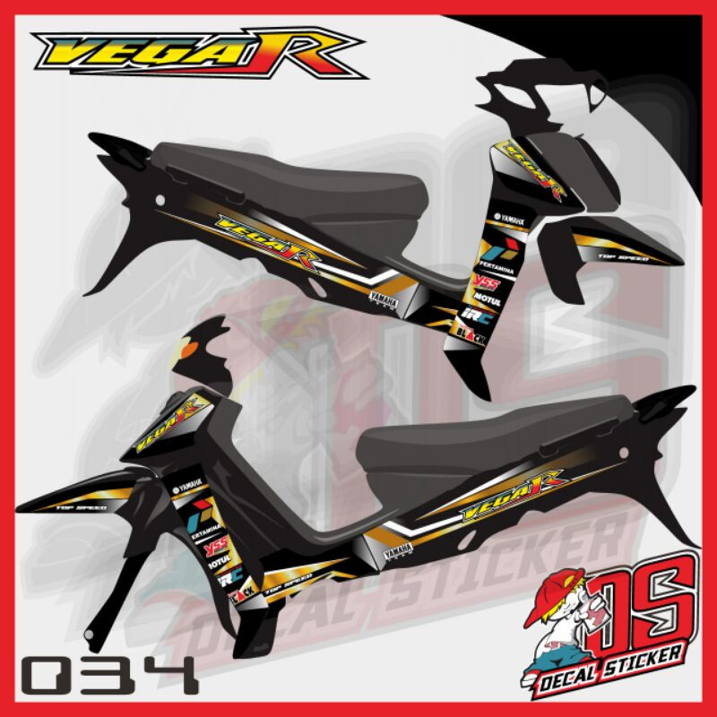 VGLAMA 34 DECAL STICKER YAMAHA VEGA R LAMA