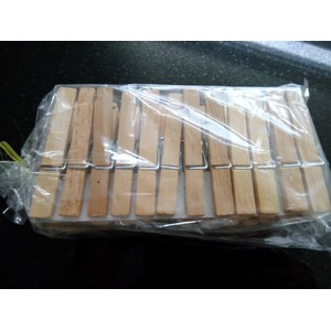 Jepitan kayu isi 24 pcs panjang 7,5cm