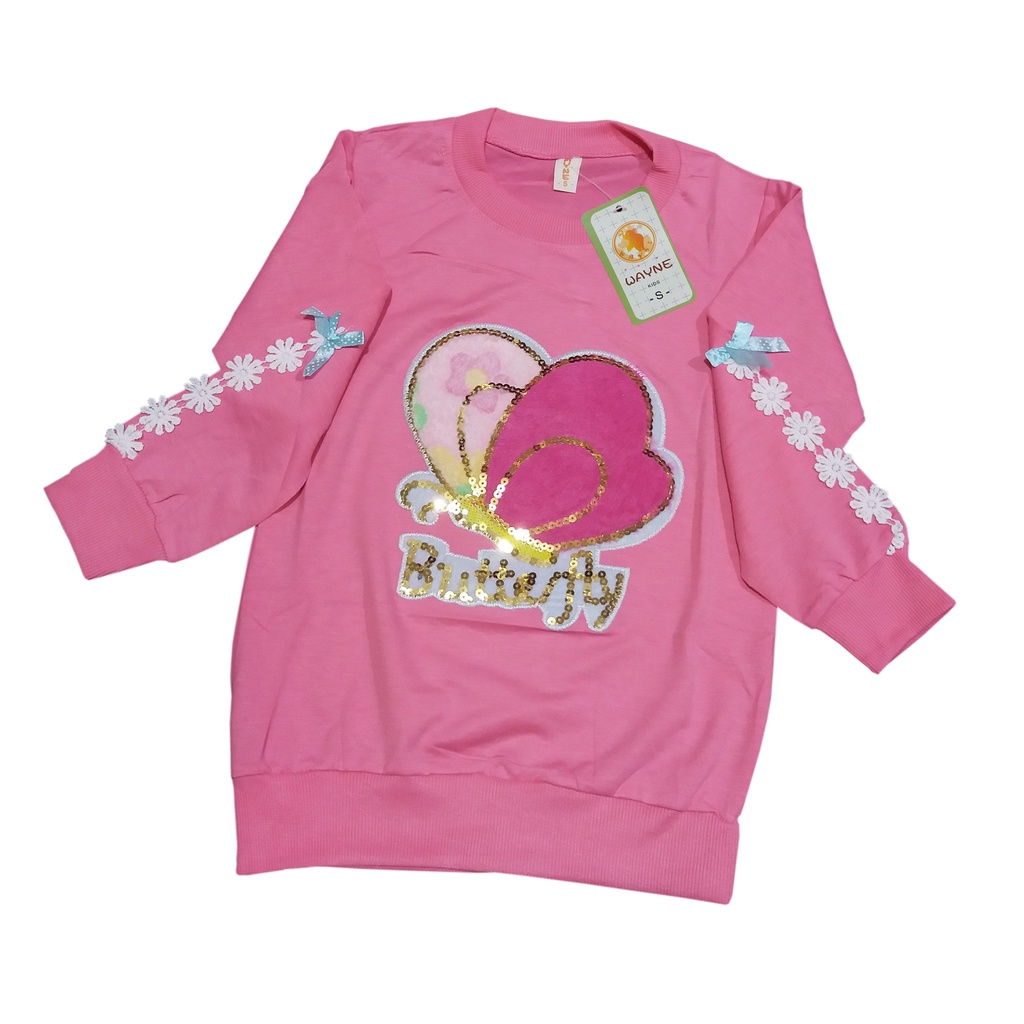 Kaos Anak Perempuan 6-12Tahun/Switer Anak Perempuan Import/Sweater Import anak-anak