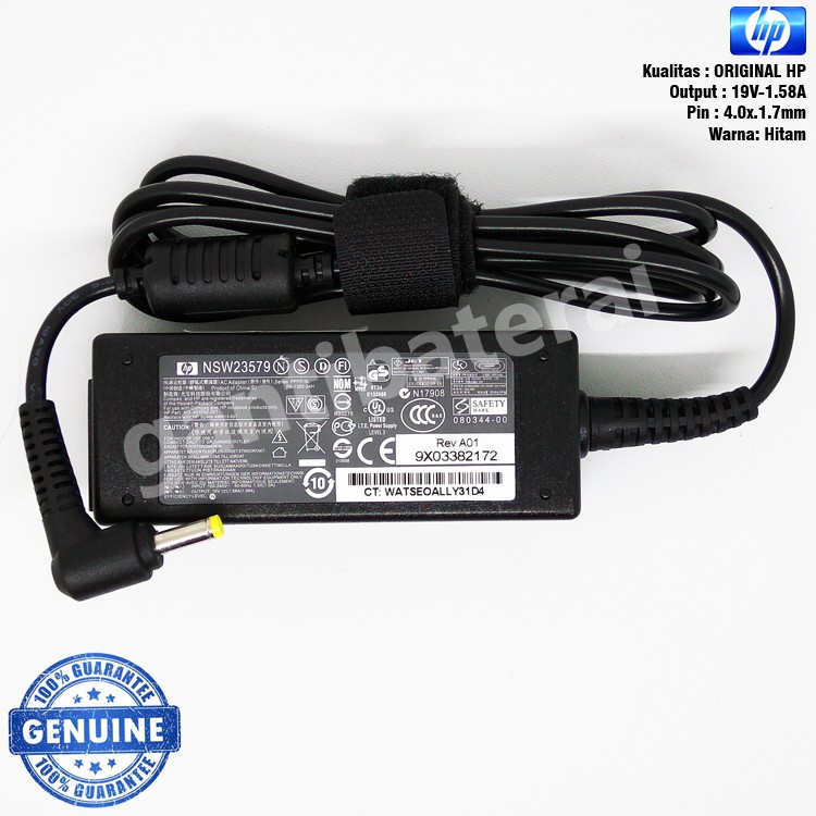 Adaptor Charger Netbook HP Mini 19V - 1.58A