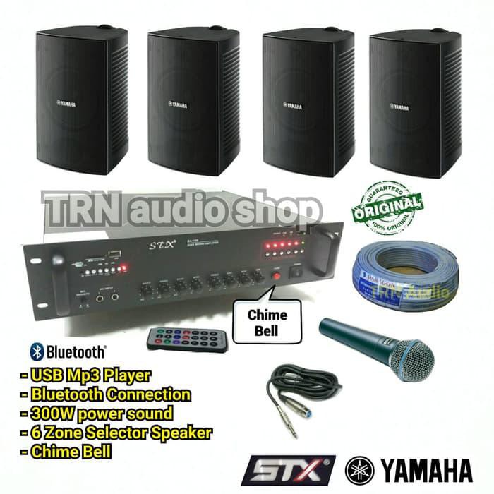 Amplifier / Paket Sound Ruang Stx Ampli & Yamaha Vs 6 In 4 Bh Paket Instalasi Pa S