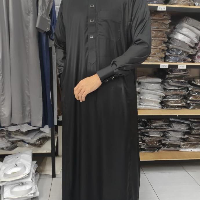 Star Seller Jubah Haramain / Jubah Al Marwan Manset - Hitam, Chat Admin