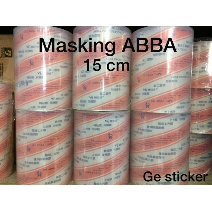 

TRANSFER / MASKING TAPE ABBA 15 cm x 110 yard laminasi cutting sticker stiker 15cm