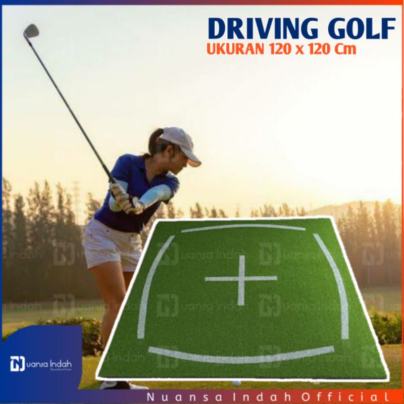 karpet driving golf 120cm×120cm