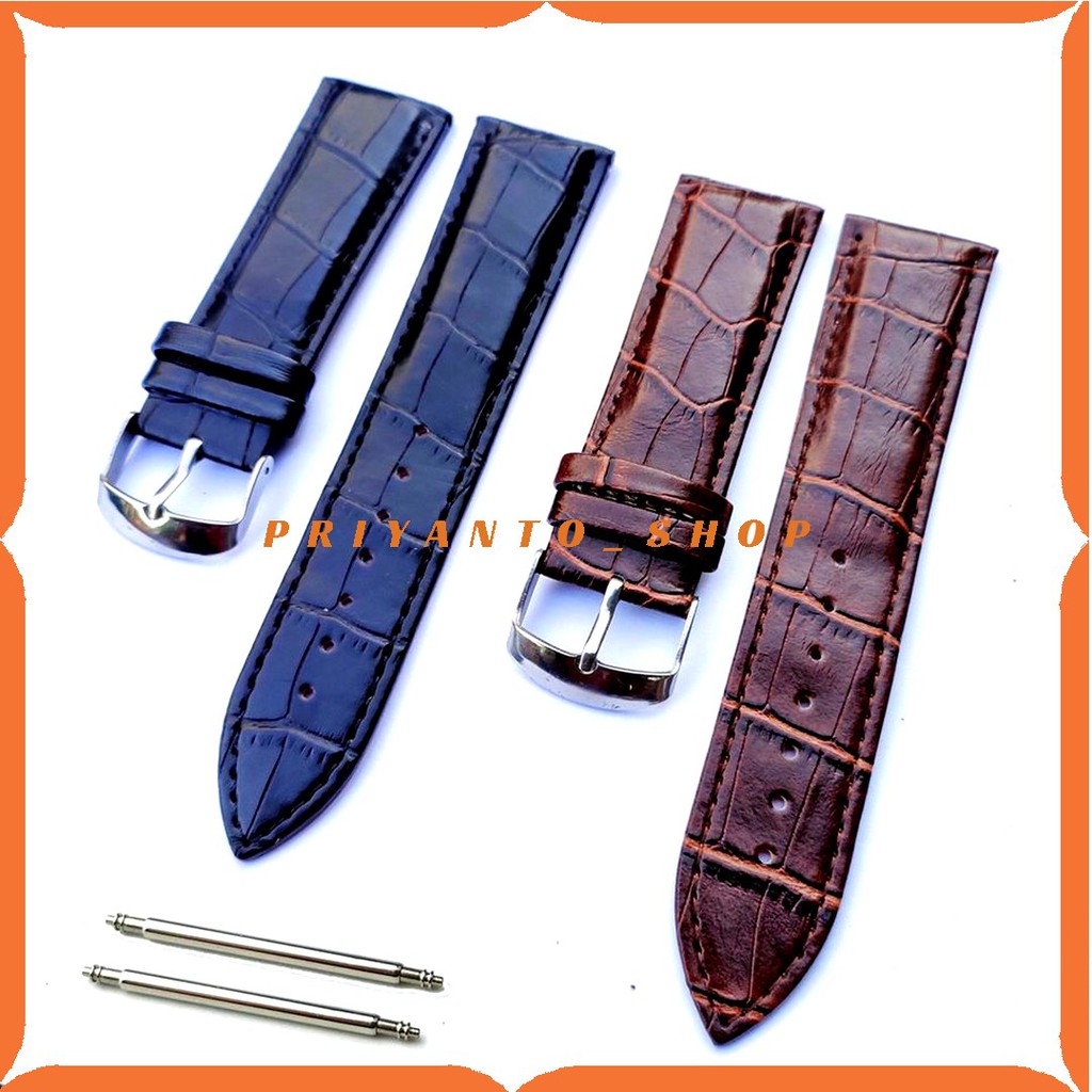 Strap Tali Jam Tangan Kulit Leather Motif 24mm Model Timeking BL1 24MM