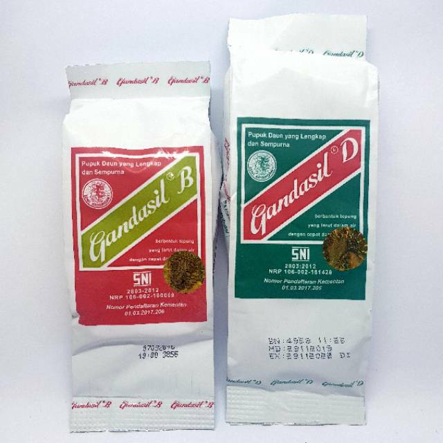 ( Bundle Pack ) Pupuk Gandasil B (Buah) &amp; D (Daun) - KEMASAN 100 GRAM