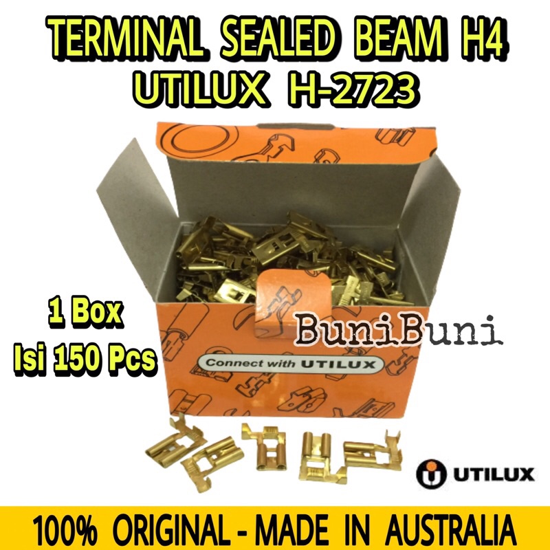 Terminal Skun UTILUX Seal / Sealed Beam H4 Bendera H2723 Untuk Socket Lampu Mobil Original - ECERAN