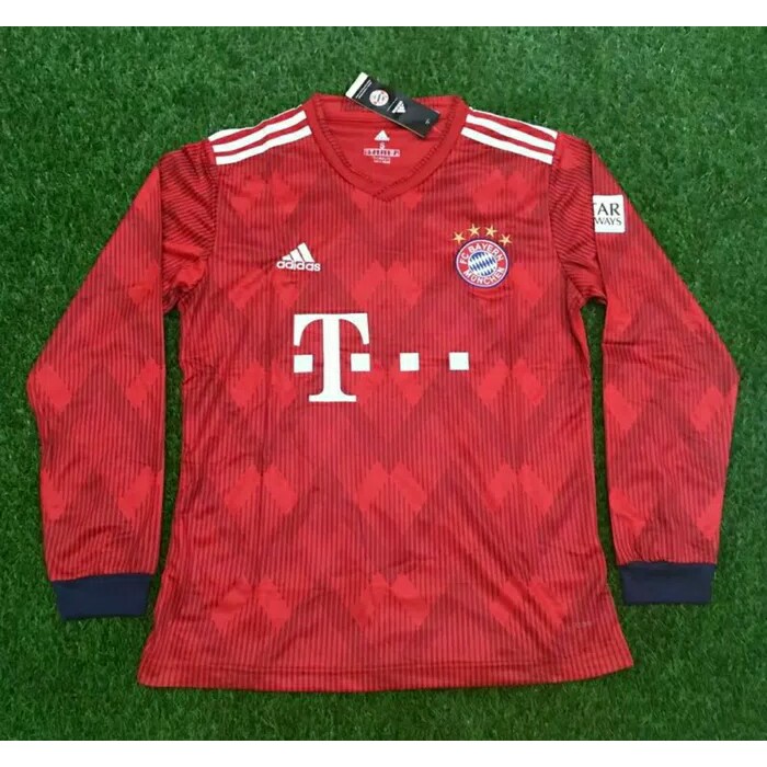 JERSEY BOLA BAYERN MUNCHEN HOME LONG SLEEVE 2018/2019 GRADE ORI