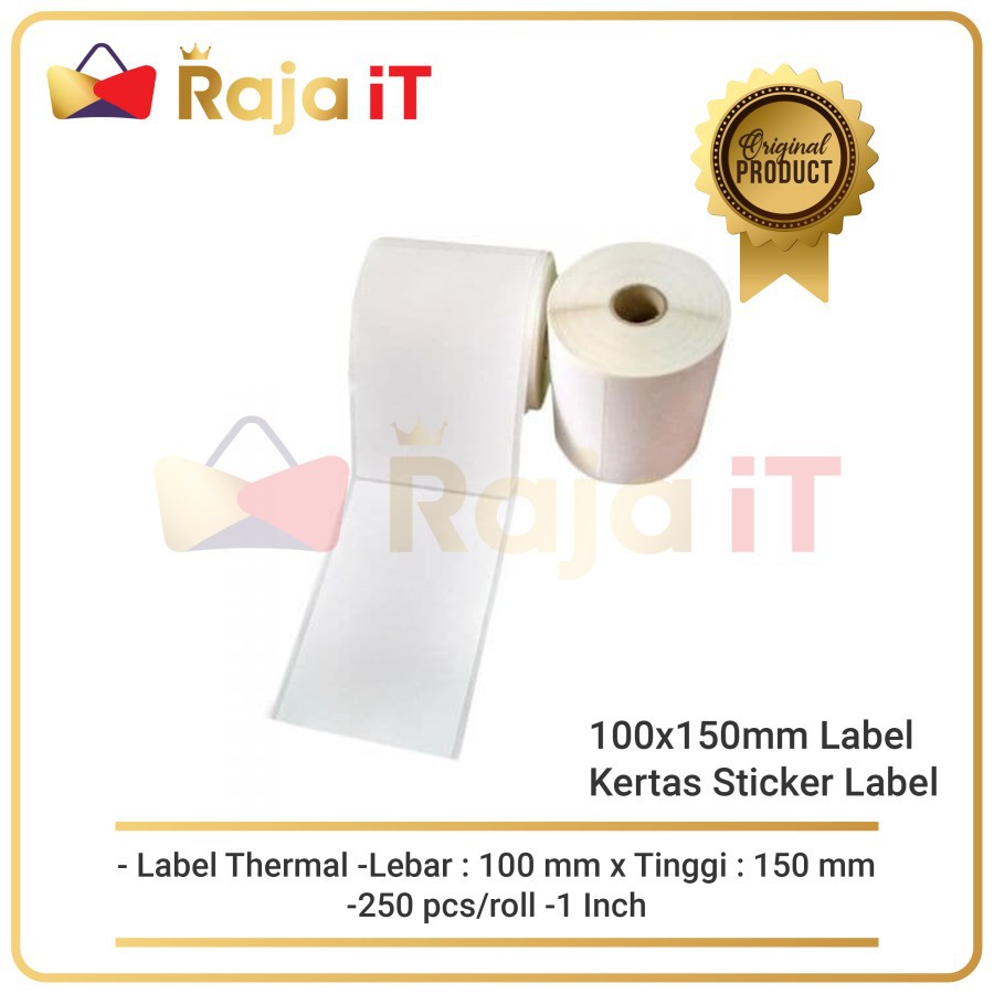 

LABEL BARCODE 100x150mm KERTAS STICKER LABEL THERMAL 100 x 150 mm