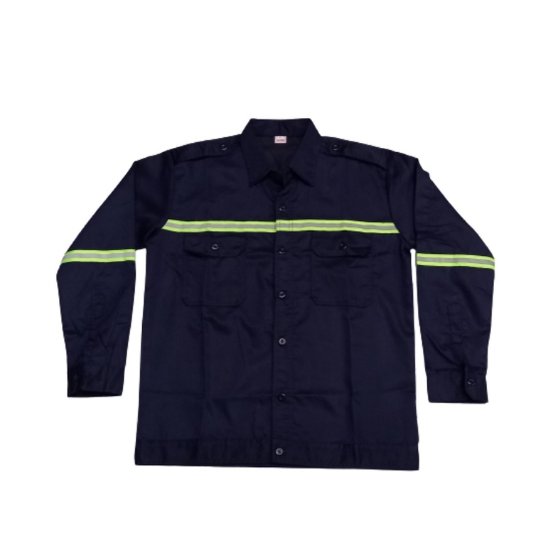 Wearpack Safety Atasan Baju Wearpack Panjang Biru Dongker Baju Safety