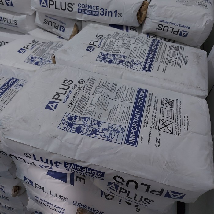 Kzana | Kompon Gypsum Aplus cornice/Kompon Gipsum Aplus Super Murah