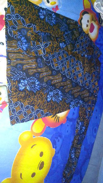 M L Xl Xxl Xxxl Kemeja Batik Baju Batik Pria Lengan Panjang Sogan Seno Kawung Manda Hits