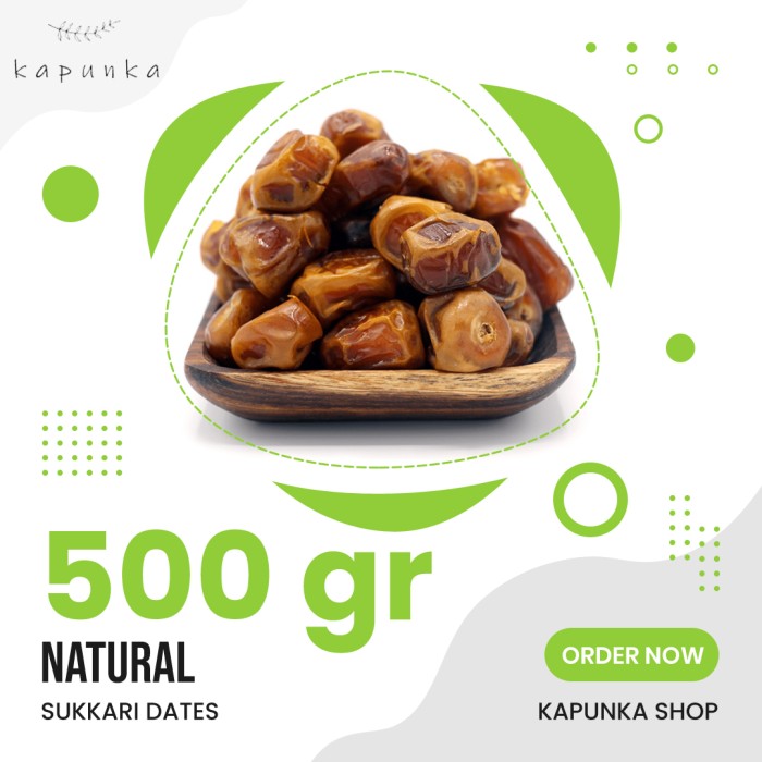 

Kurma Sukari 500gr/Sukari dates/Tambahan buat susu Almond dan kedelai