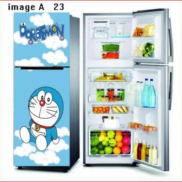 sticker kulkas 2 pintu