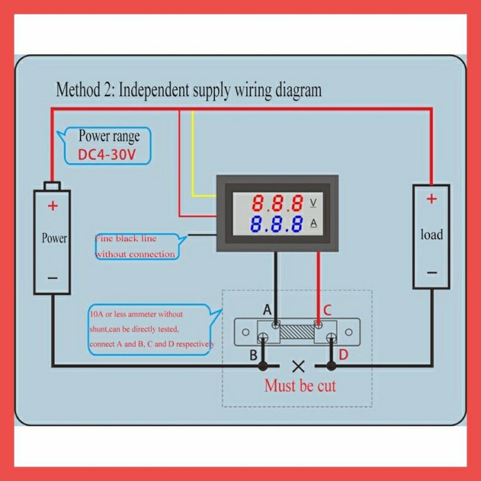 Dual Voltmeter Amperemeter DC Digital LED 0.28 100v 10A Combo Display