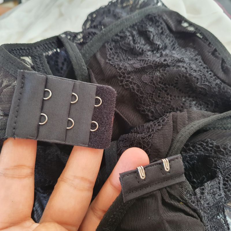 XL-XXL Bra Set Open Croth Bagian V Terbuka by Hannah Lingerie Original Kado Ulang Tahun Pernikahan Suami Istri L XL XXL 356